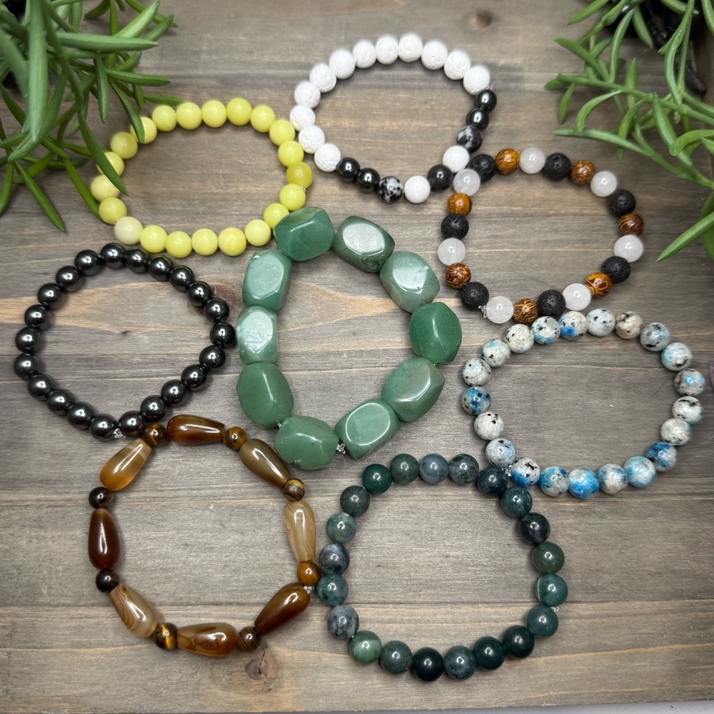 Healing Crystal Bracelet Set